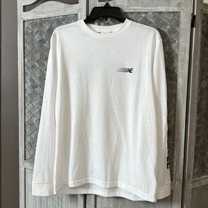 White, American Eagle long sleeve, size medium
